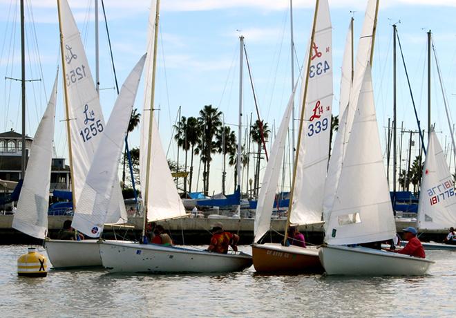 Lido 14s jammed at the start © Rich Roberts